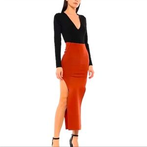 Rick Owens Easy Sacriskirt Orange Tecualt